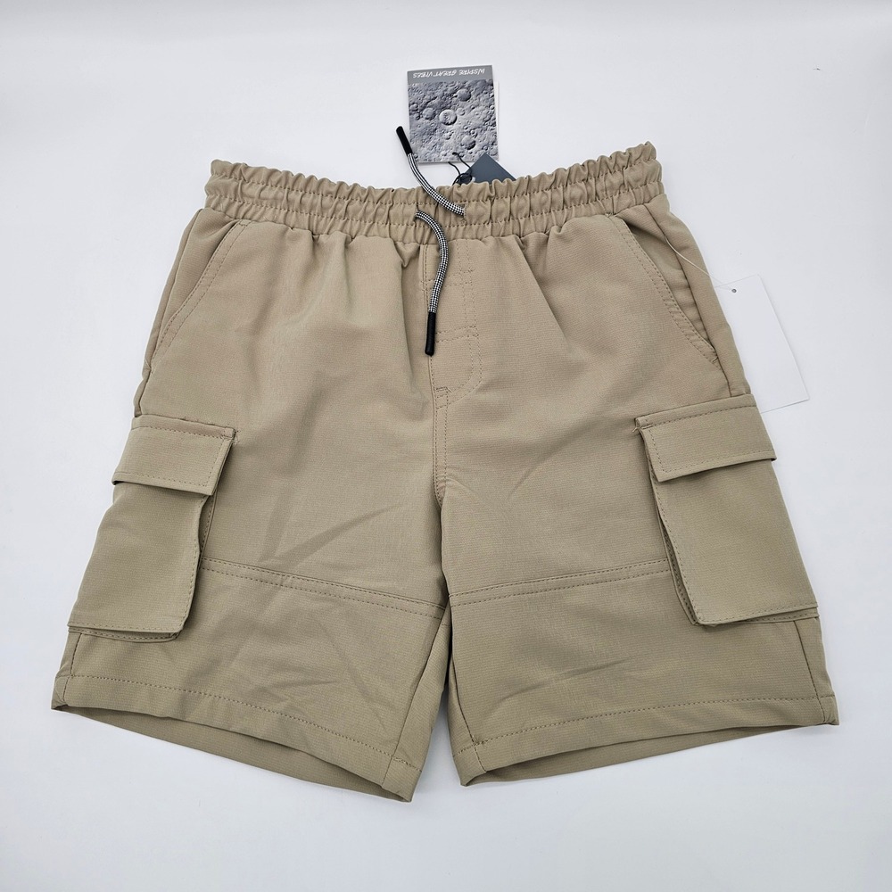 Sovereign Code Boys Cargo‎ Shorts Stretch Elastic Waist Casual Stone Tan 10/12